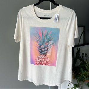 Pineapple Graphic Tee NWT